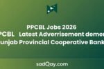 PPCBL Jobs 2026 Latest Advertisement Punjab Provincial Cooperative Bank