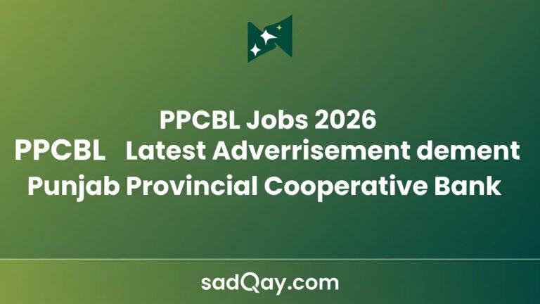 PPCBL Jobs 2026 Latest Advertisement Punjab Provincial Cooperative Bank