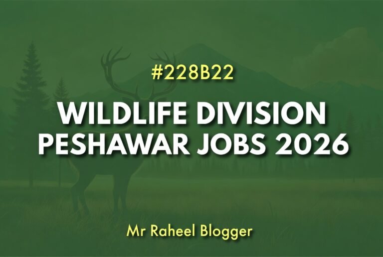 Wildlife Division Peshawar Jobs