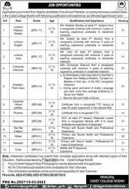Cadet College Nushki Jobs 2026 Career Opportunities 5 Cadet College Nushki Jobs 2026 Career Opportunities