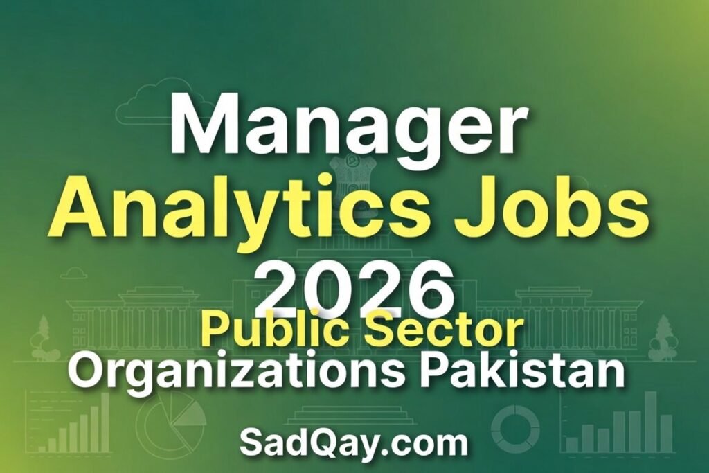 Manager Analytics Jobs Public Sector Organization 2026 Latest Advertisement 4 Public Sector Organization