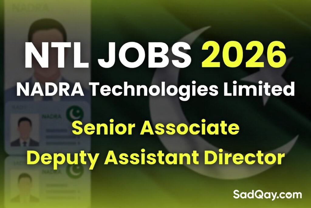 NADRA Technologies Limited NTL Jobs 2026 Latest Advertisement 4 DT2Oh