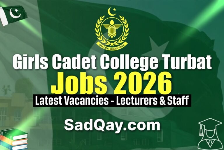 Girls Cadet College Turbat Jobs 2026