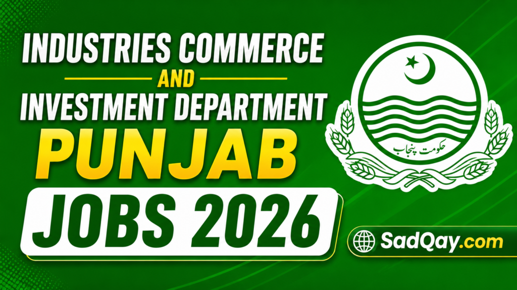 Industries Commerce and Investment Department Punjab Jobs 2026 4 Industries Commerce and Investment Department