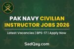Pak Navy Civilian Instructor Jobs 2026