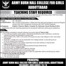 Girls Cadet College DI Khan Jobs 2026: Teaching & Non-Teaching Staff Latest Opportunities 5 Girls Cadet College DI Khan