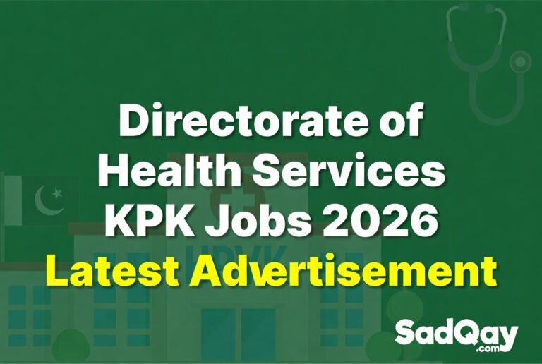 Directorate of Health Services KPK Jobs 2026