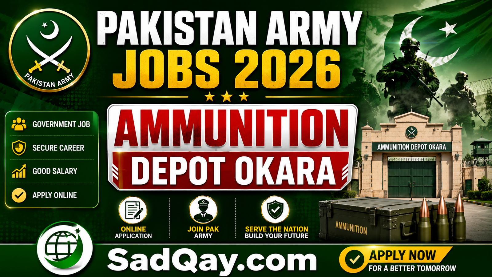 Pakistan Army Ammunition Depot Okara Jobs 2026