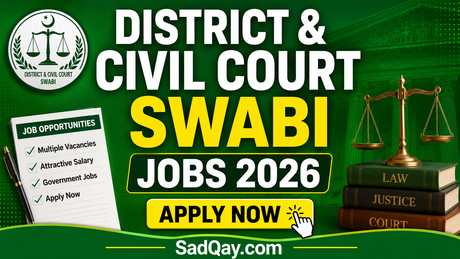 District and Civil Court Swabi Jobs 2026