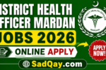 District Health Officer Mardan Jobs 2026 Online Apply
