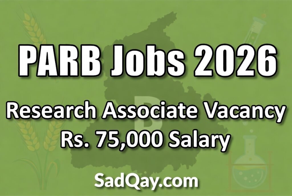 Punjab Agricultural Research Board Jobs 2026 PARB Latest Advertisement 4 Punjab Agricultural Research Board