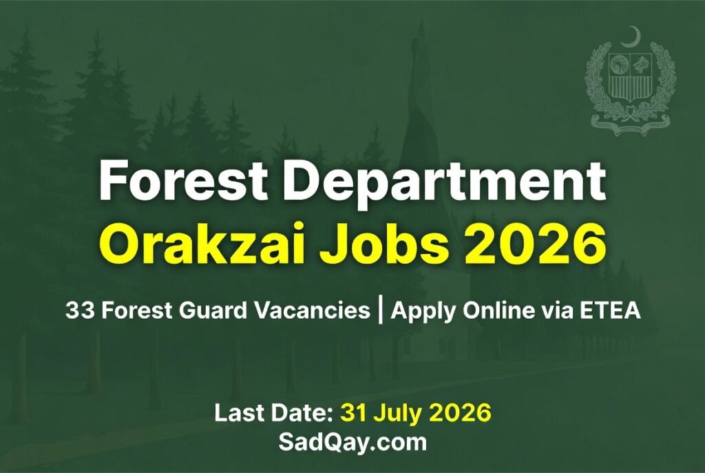 Forest Department Orakzai Jobs 2026 Latest Advertisement 4 Forest Department Orakzai