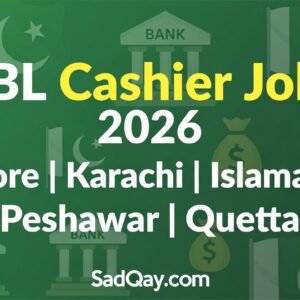 Cashier in HBL Jobs 2026