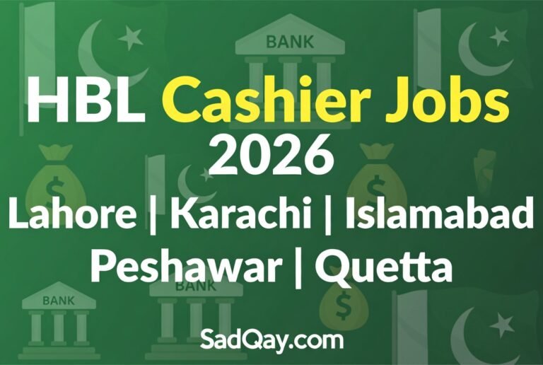 Cashier in HBL Jobs 2026