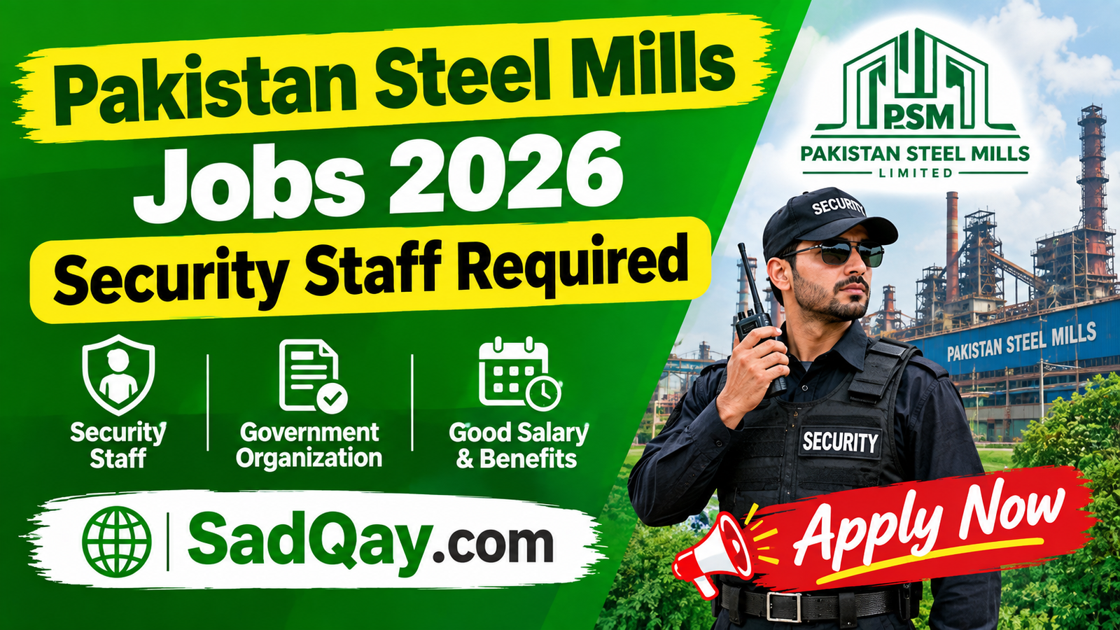 Pakistan Steel Mills Jobs 2026